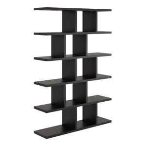 Nowość. czarny regał z półkami 70x18x101 cm w super cenie