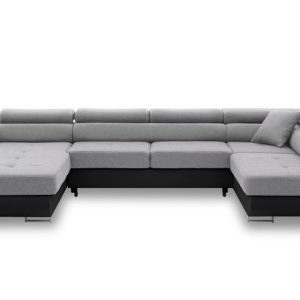 Nowość. narożnik rigatto II pro prawy 346x206 jasny szary w super cenie