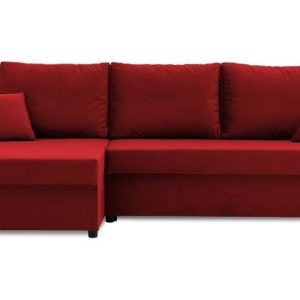 Nowość. narożnik paul 2 pro lewy czerwony 240x138 w super cenie