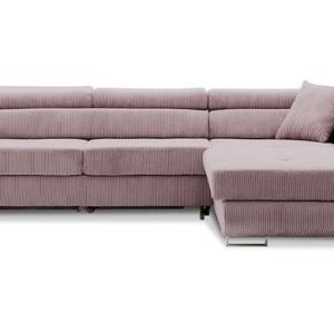 Nowość. Kanapa narożna rigatto vi pro różowa w super cenie
