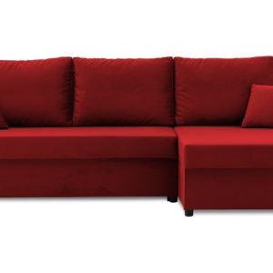 Nowość. super cena: narożnik rozkładany paul 2 pro prawy czerwony
