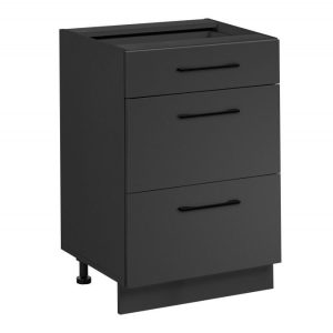 Nowość: szafka frida 60cm 3 szuflady grafit mat – super cena.