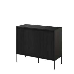 Nowość: czarna komoda trend led 98x40x83 cm w super cenie