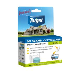 Nowość. super cena: bio tabletki do szamba i oczyszczalni 6x target