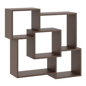 Nowość. półka wisząca hanna 98x18x90 cm wenge mat – hit cenowy