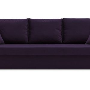 Nowość. Kanapa Paul 2 PRO z funkcją spania, fioletowa – super cena