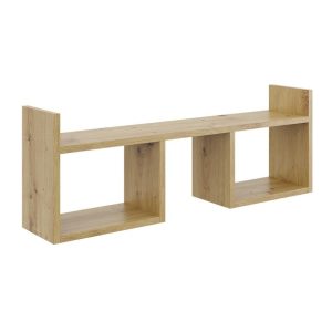 Nowość. półka wisząca dąb artisan 90x18x32 cm w super cenie