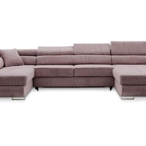 Nowość. różowy narożnik rigatto ii pro poso lewy w super cenie