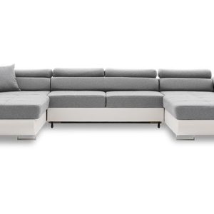 Narożnik u rigatto pro 3w1 jasny szary-biały hit nowość.