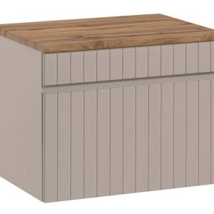 Nowość w super cenie: szafka iconic beżowa 60 cm z blatem, mat