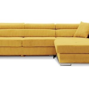 Kanapa narożna rigatto vi pro poso miodowa – nowość w super cenie