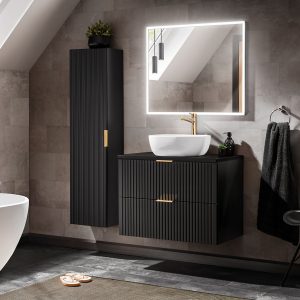 Nowość. adel czarny mat – zestaw podwieszanych mebli łazienkowych w super cenie