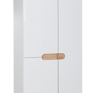 Nowość: szafka na mopa bali 60x33x187 cm biały połysk super cena