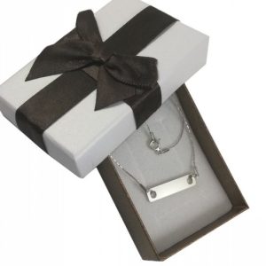 Nowość. srebrny wisiorek z grawerem 42cm - super cena