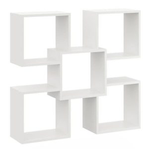 Nowość. ozdobna półka marta biała mat 98x18x91 cm w super cenie