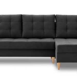 Nowość. Lena narożnik z funkcją spania, super cena, ciemny szary