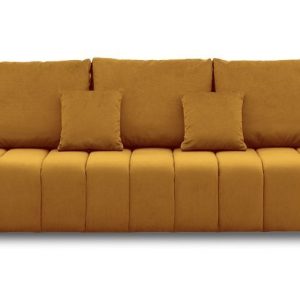 Nowość. modena kanapa z funkcją spania miodowa super cena