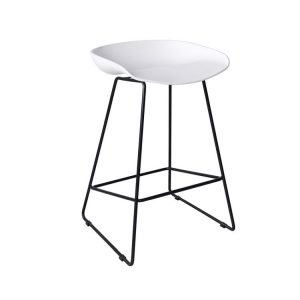 Hoker club biało-czarny do wyspy kuchennej – nowość w super cenie