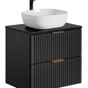 Nowość. szafka z umywalką adel 60 cm czarna mat w super cenie