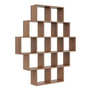 Nowość. regał wiszący orzech 120x18x136 cm w super cenie