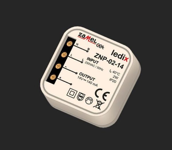 Zasilacz dopuszkowy 14 V DC / 2 W - ZNP-02-14