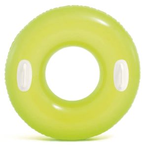 Nowość. żółte kółko do pływania 76 cm z uchwytami w super cenie