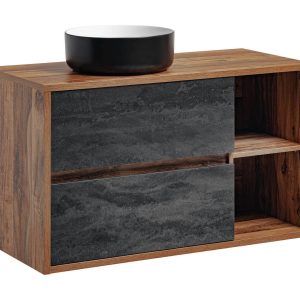 Nowość. Hampton szafka z umywalką dąb hunton 100 cm – super cena