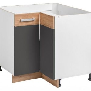 Nowość. szafka narożna ava 90x56 grafit/dąb artisan w super cenie