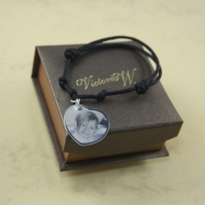 Nowość. srebrna bransoletka serce z grawerem, zdjęciem i etui super cena