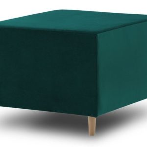 Nowość. pufa kronos 64x55x42 cm, butelkowa zieleń – super cena