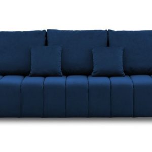 Nowość. granatowa kanapa modena 227 cm z funkcją spania w super cenie