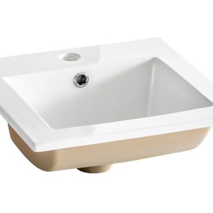 Nowość. umywalka ceramiczna 42x42x17 cm biała w super cenie