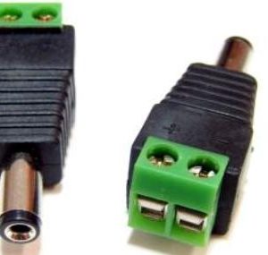 Nowość. wtyk z zaciskami dc 2,1x5,5 mm w super cenie