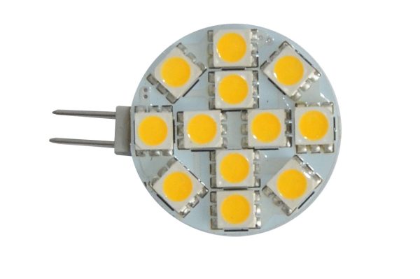 Żarówka LED G4  12V 2W 140lm Biała zimna - okrągła