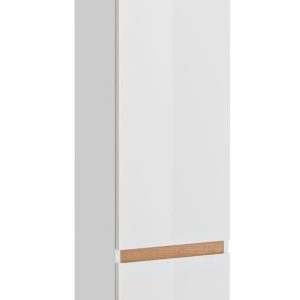 Nowość. Szafka łazienkowa Platinum biała połysk 35x30x176 w super cenie