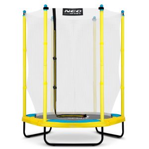 Nowość. Trampolina Neo-Sport 140 cm żółta dla dzieci w super cenie