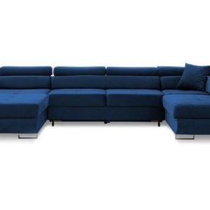 Super hit. nowoczesny narożnik rigatto II pro granatowy w mega cenie