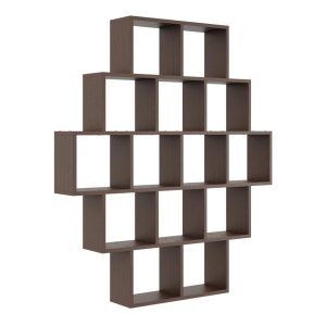 Nowość. regał wiszący wenge 120x18x136 cm – super cena