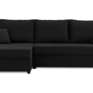 Nowość. narożnik paul 2 pro lewy czarny 240x138 cm w super cenie