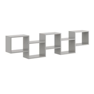 Nowość. półka wisząca 186x18x44 cm szary mat – super cena