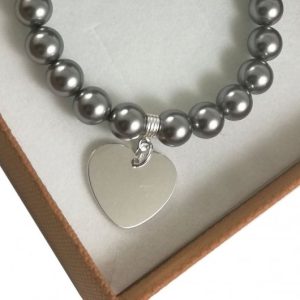 Bransoletka serce z perłami Swarovski – nowość w super cenie