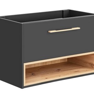 Nowość. szafka borneo 80 cm grafit/dąb artisan w super cenie