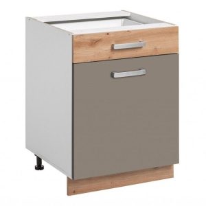 Nowość. Szafka Ava 60 cm beż+dąb artisan z szufladą w super cenie