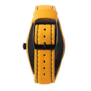 Zegarek MONTRES DE LUXE 09BK-2502. Kwarcowy, Kolor pomarańczowy. Unisex.