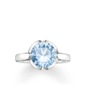Biżuteria THOMAS SABO 036-009-31-54. Pierścionek, Kolor niebieski srebrny. Kobieta.