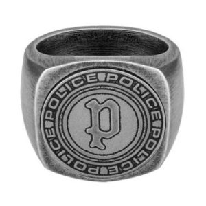 Biżuteria POLICE PJ26577RSE026. Pierścionek, Kolor szary. Mężczyzna.