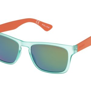 Okulary POLICE S198854GEHV. Okulary przeciwsłoneczne, Kolor zielony. Unisex.
