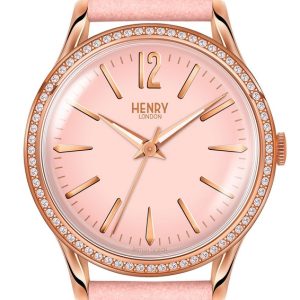Zegarek HENRY LONDON HL34-SS-0202. Kwarcowy, Kolor różowy. Kobieta.