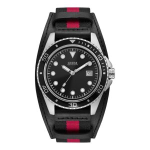 Zegarek GUESS W1051G1. Kwarcowy, Kolor czarny. Mężczyzna.