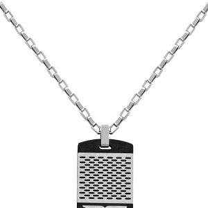 Biżuteria POLICE PJ26468PSS01. Wisiorek, Kolor srebrny. Mężczyzna.